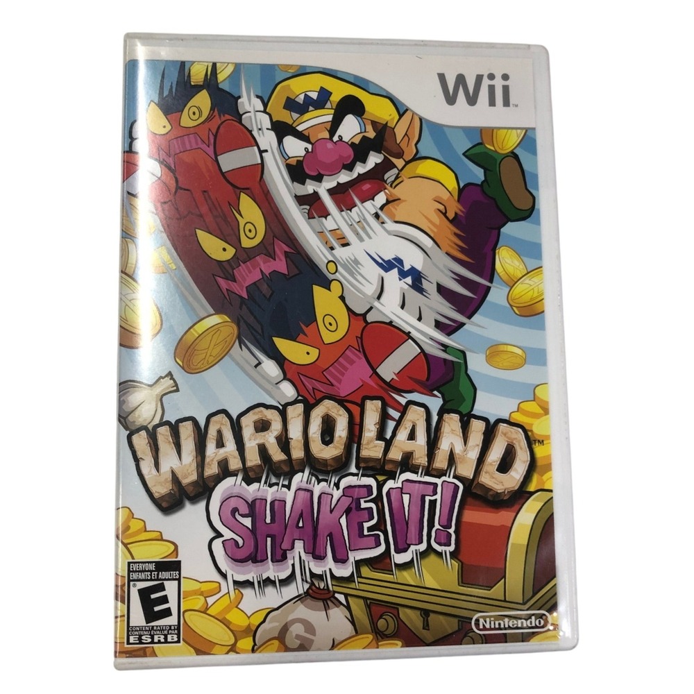 Wario Land Shake It! Nintendo Wii Video Game Complete with Manual RVL-RWLE-USA